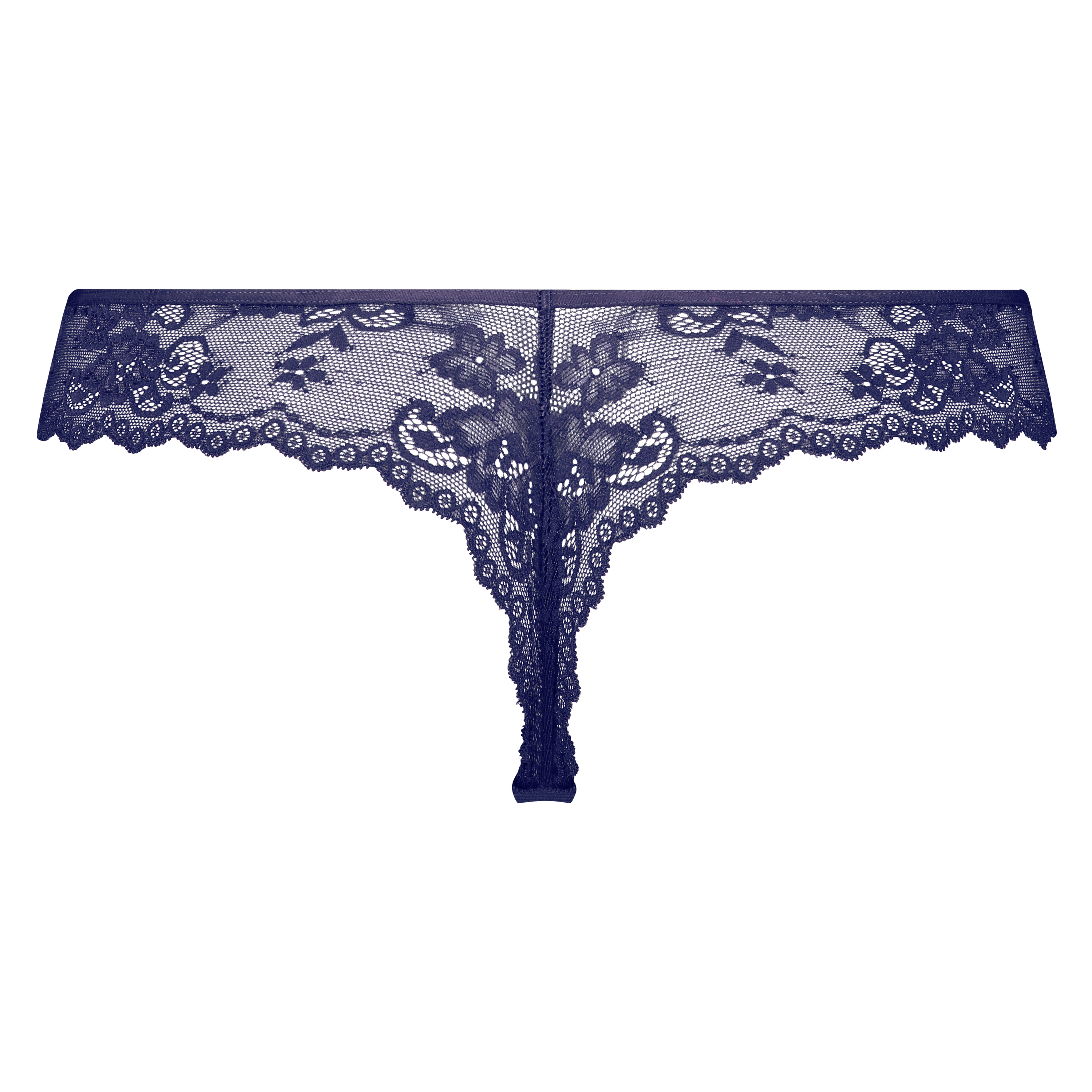 Invisible Tanga Lace Back, Azul, main