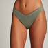 Braguita de Bikini de Corte Alto Scallop, Verde