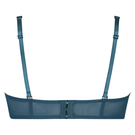 Sujetador de aros preformado sin tirantes Maya, Azul