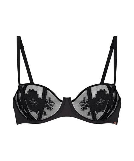 Sujetador de aros no preformado Ember, Negro