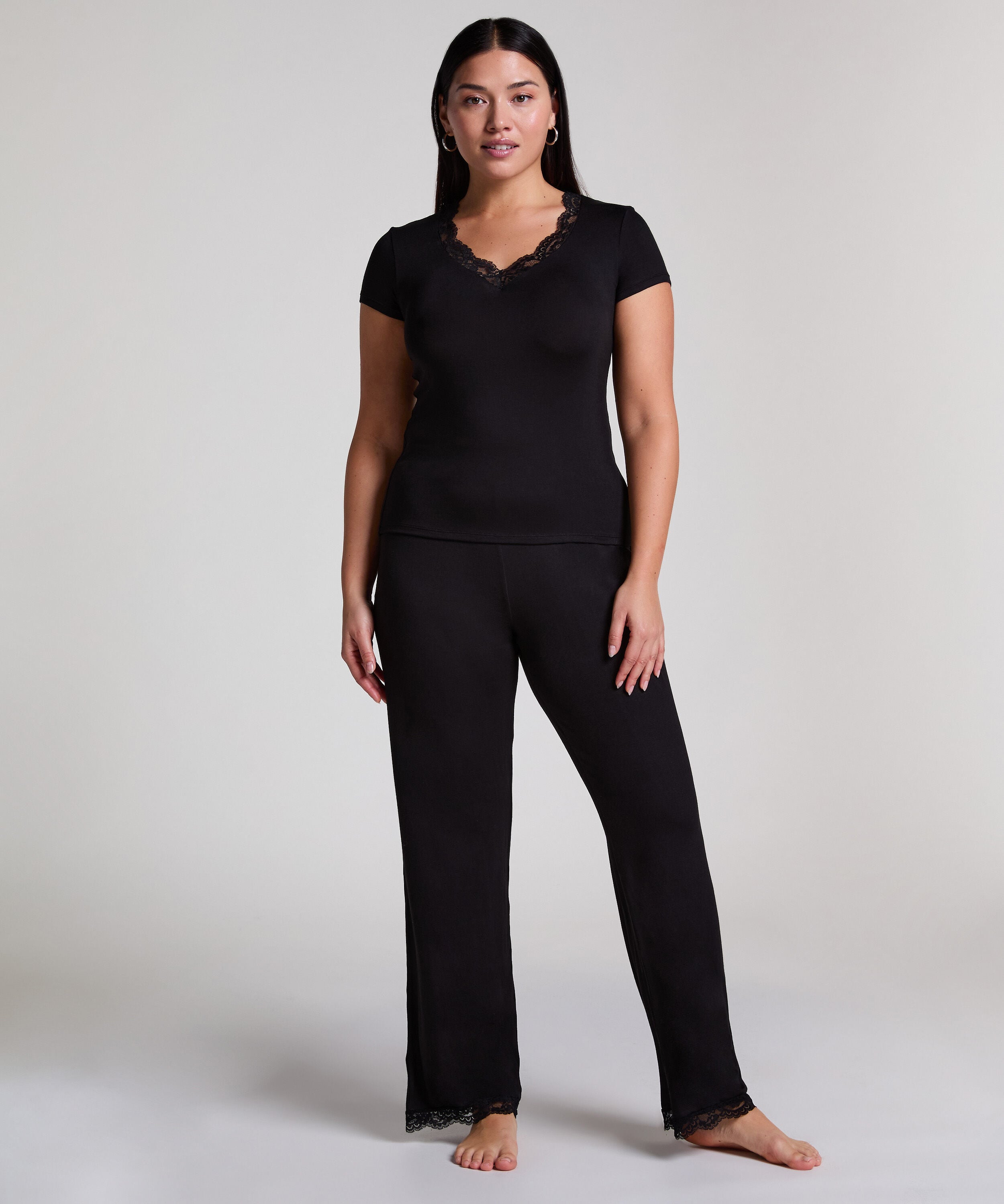 Conjunto de pijama Nanna, Negro