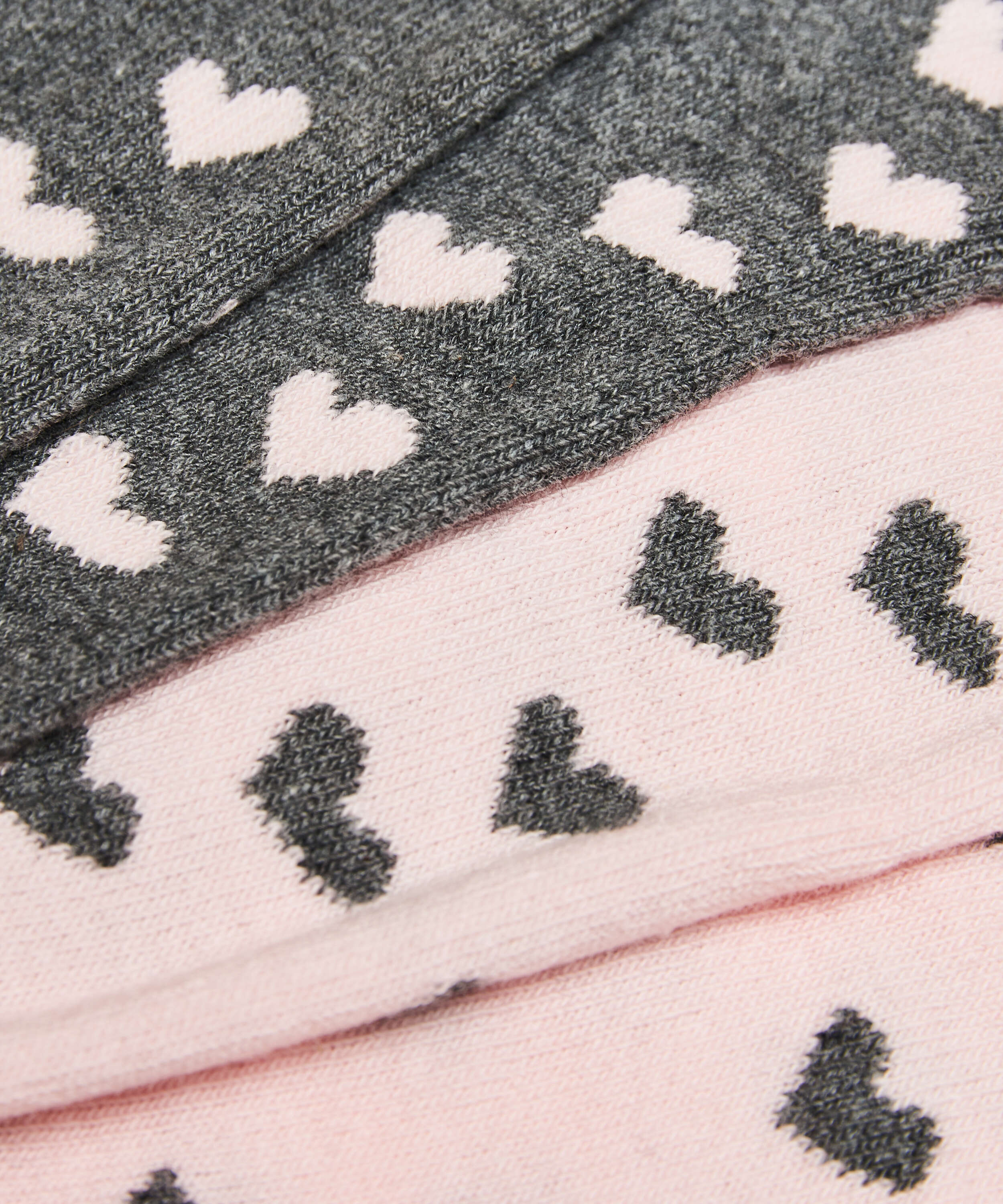 2 Pares Calcetines, Gris, main