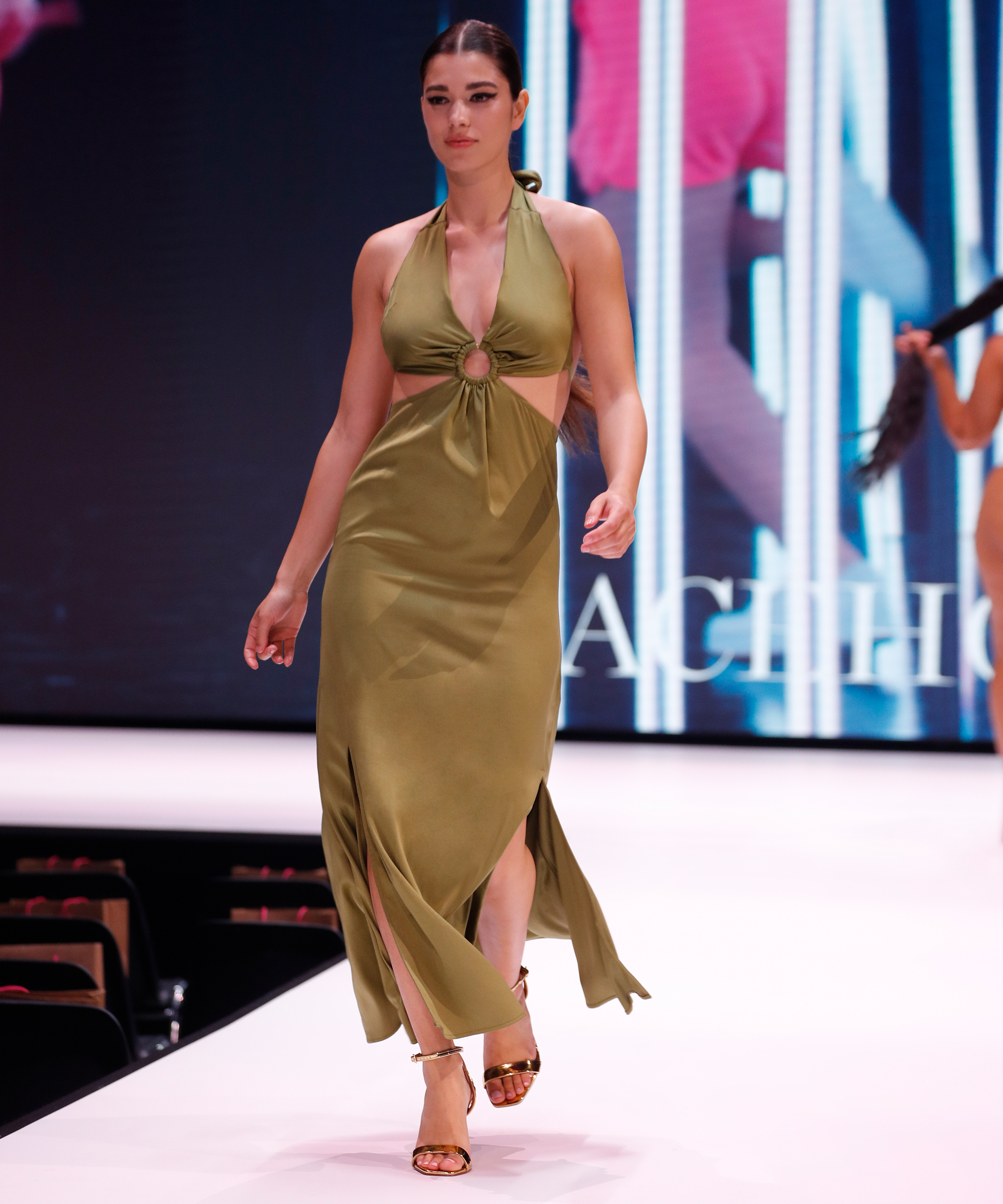 Vestido maxi, Verde, main