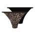 Pack de 2 tangas micro Leopard, Negro