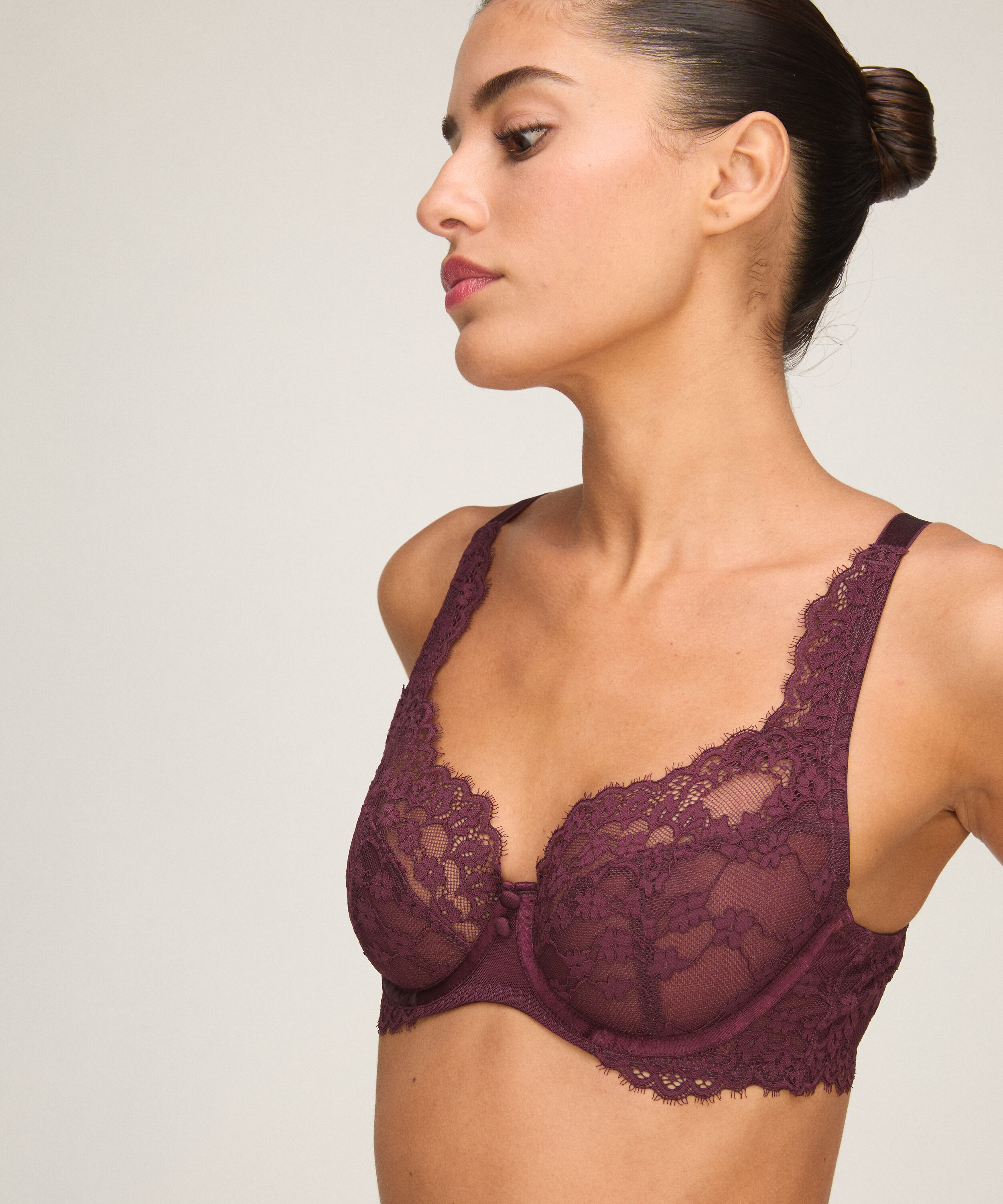 Sujetador con aros no preformado Daisy, Morado