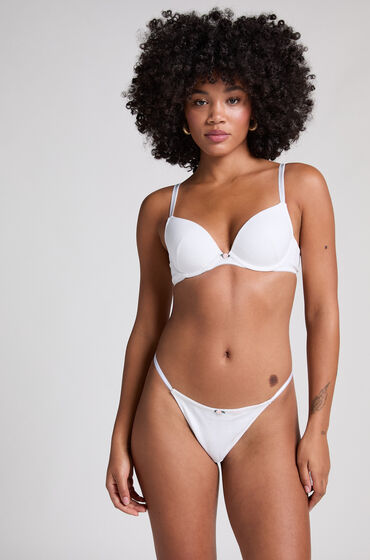Hunkemöller Tanga Pointelle Blanco