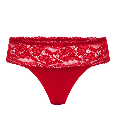 Tanga de estilo bóxer Florence, Rojo