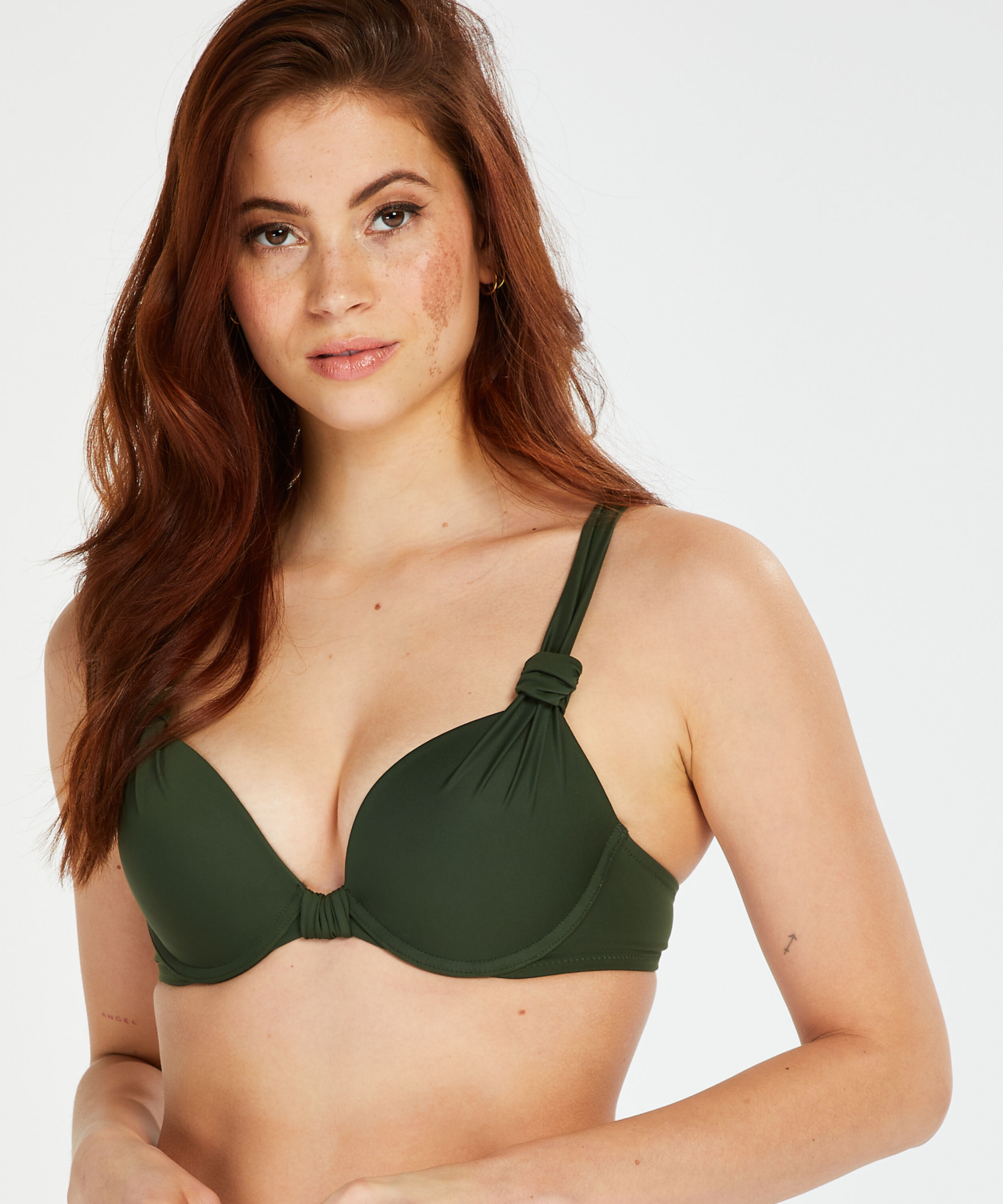 Top de bikini push-up Luxe Copa A - E, Verde