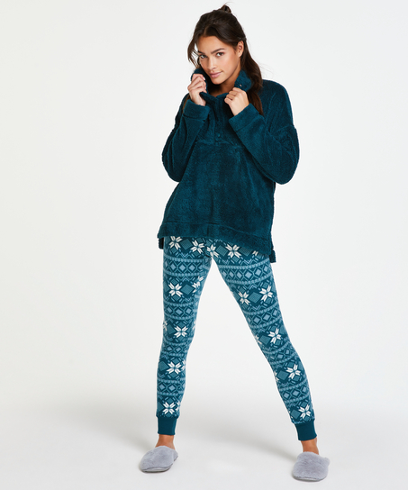 C&aacute;rdigan Snuggle Fleece, Azul