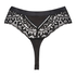 Tanga de cintura alta Niany, Negro