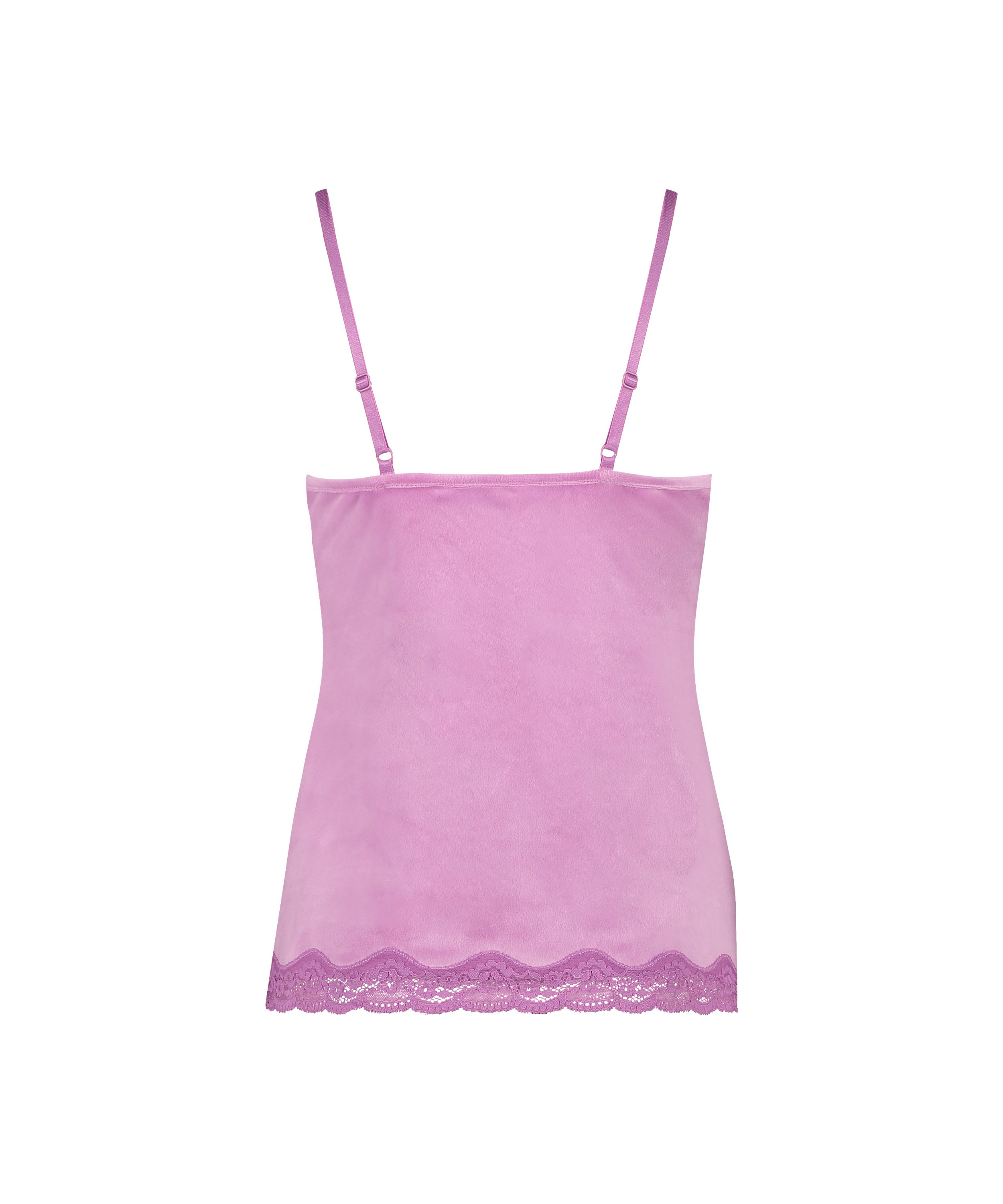 Camiseta top Velours Lace, Rosa, main