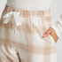 Pantalones de pijama de franela, Beige