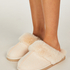 Pantuflas Reya, Beige