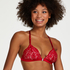 Bralette triangular preformado Rose, Rojo