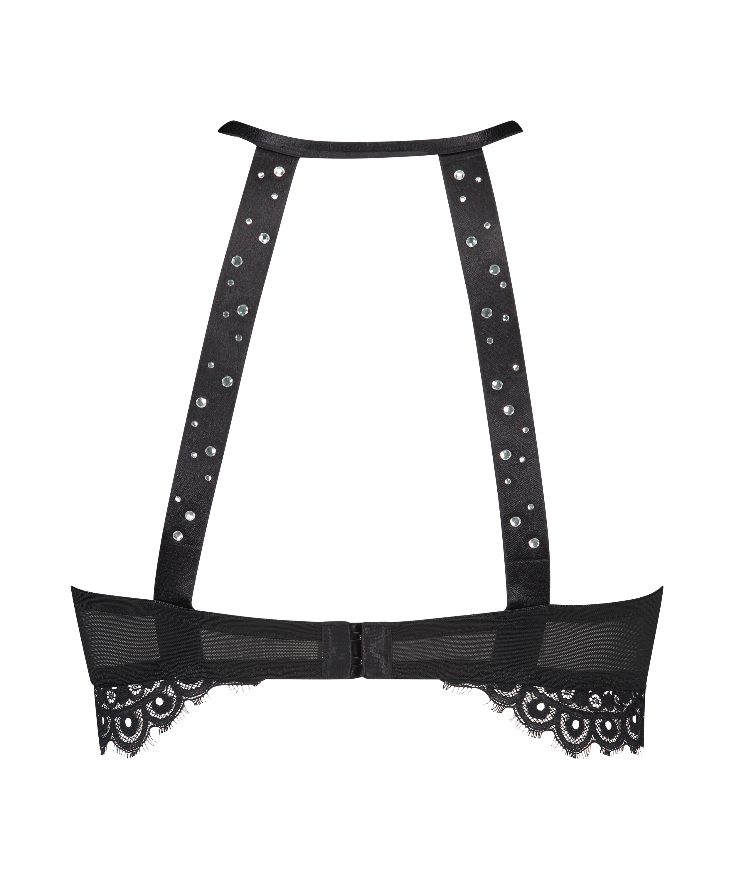 Sujetador longline de aros preformado Grace, Negro, main