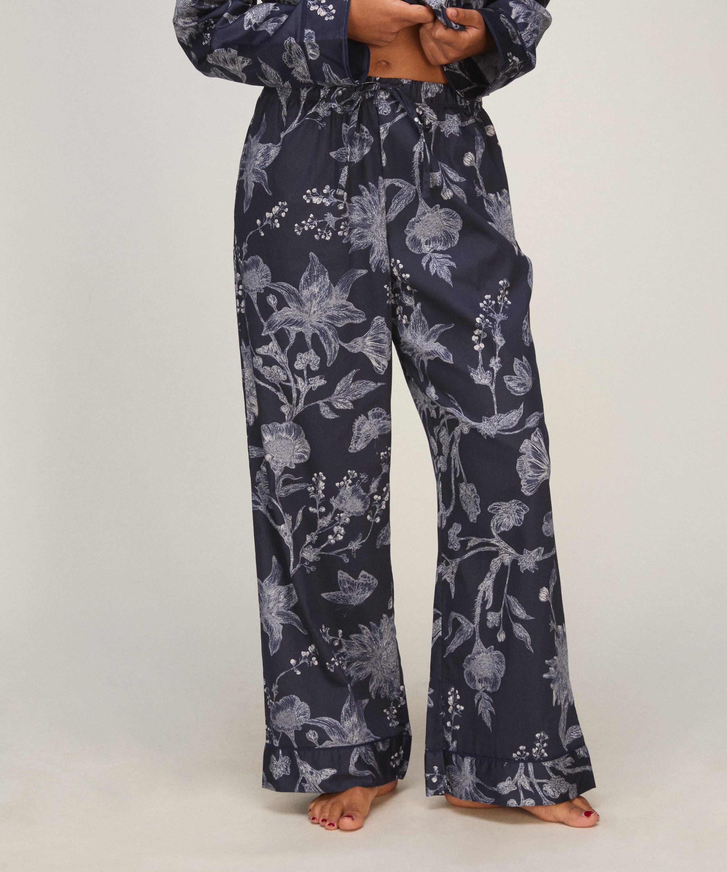 Pantalón Satinado, Azul