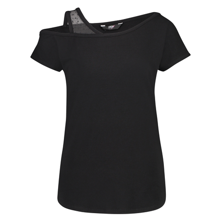 Top deportivo de manga corta HKMX Branded, Negro