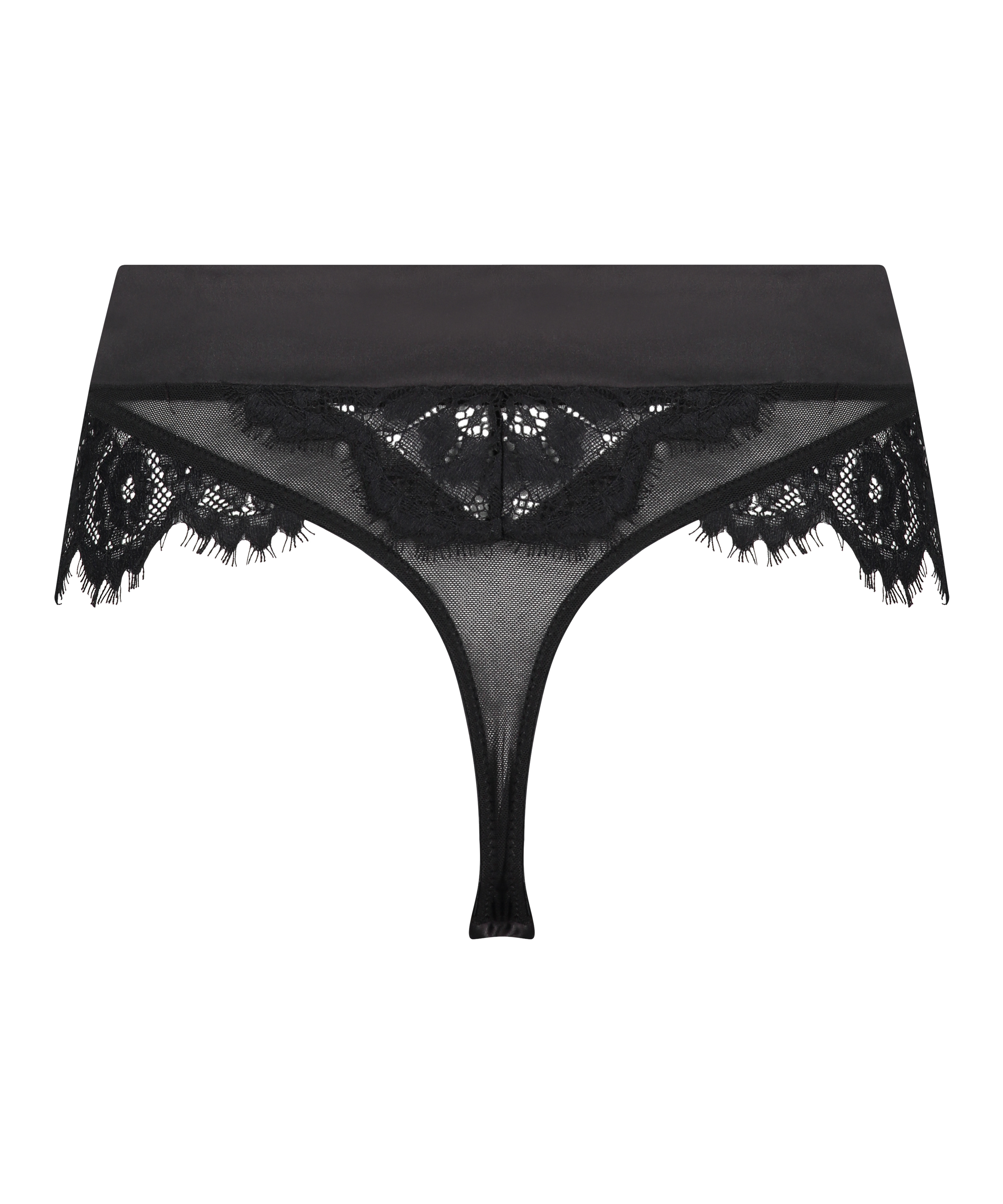 Tanga de tiro alto Hannako, Negro, main