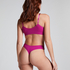 Tanga de tiro alto Dianne, Rosa