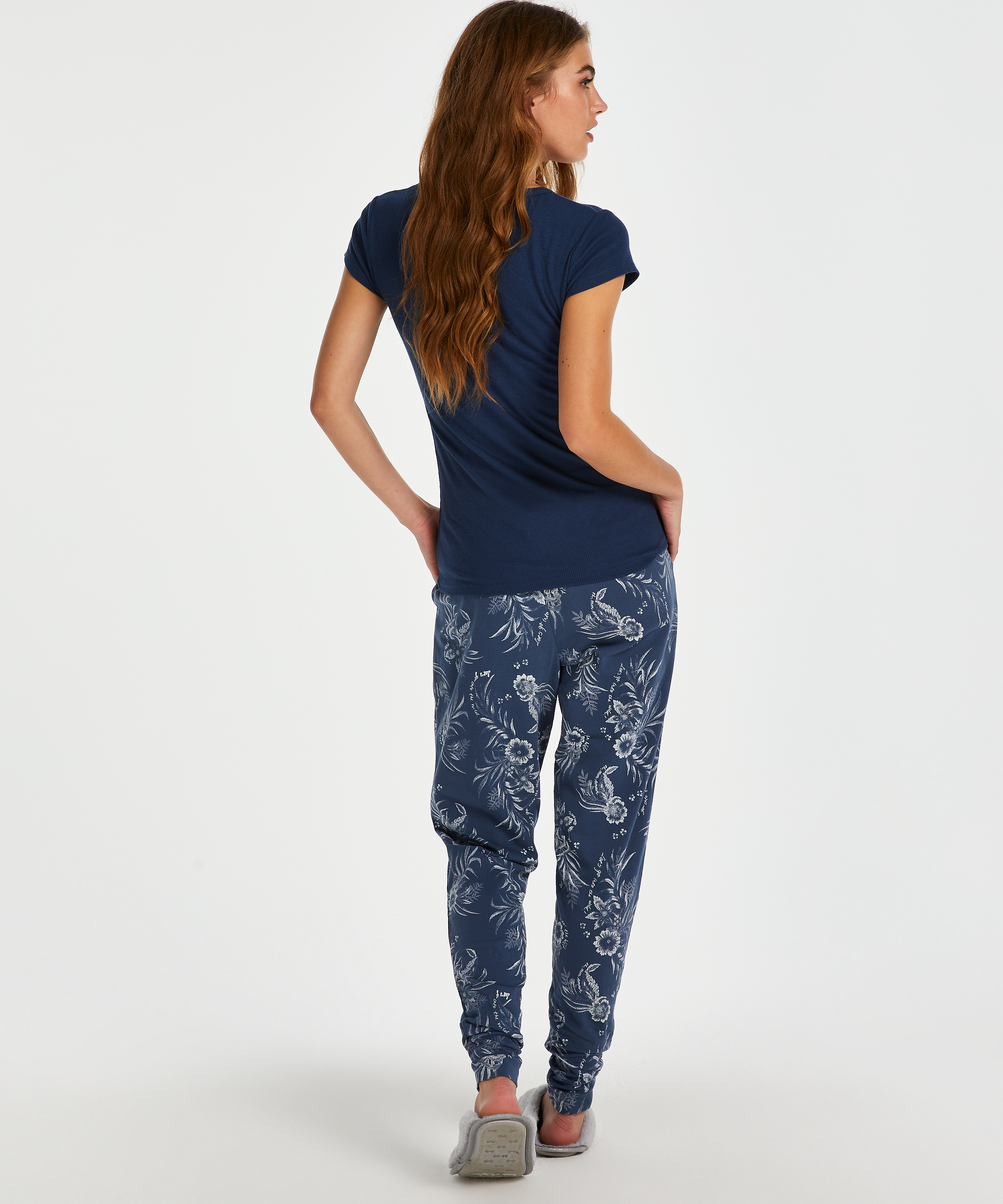 Top de pijama de manga corta., Azul, main