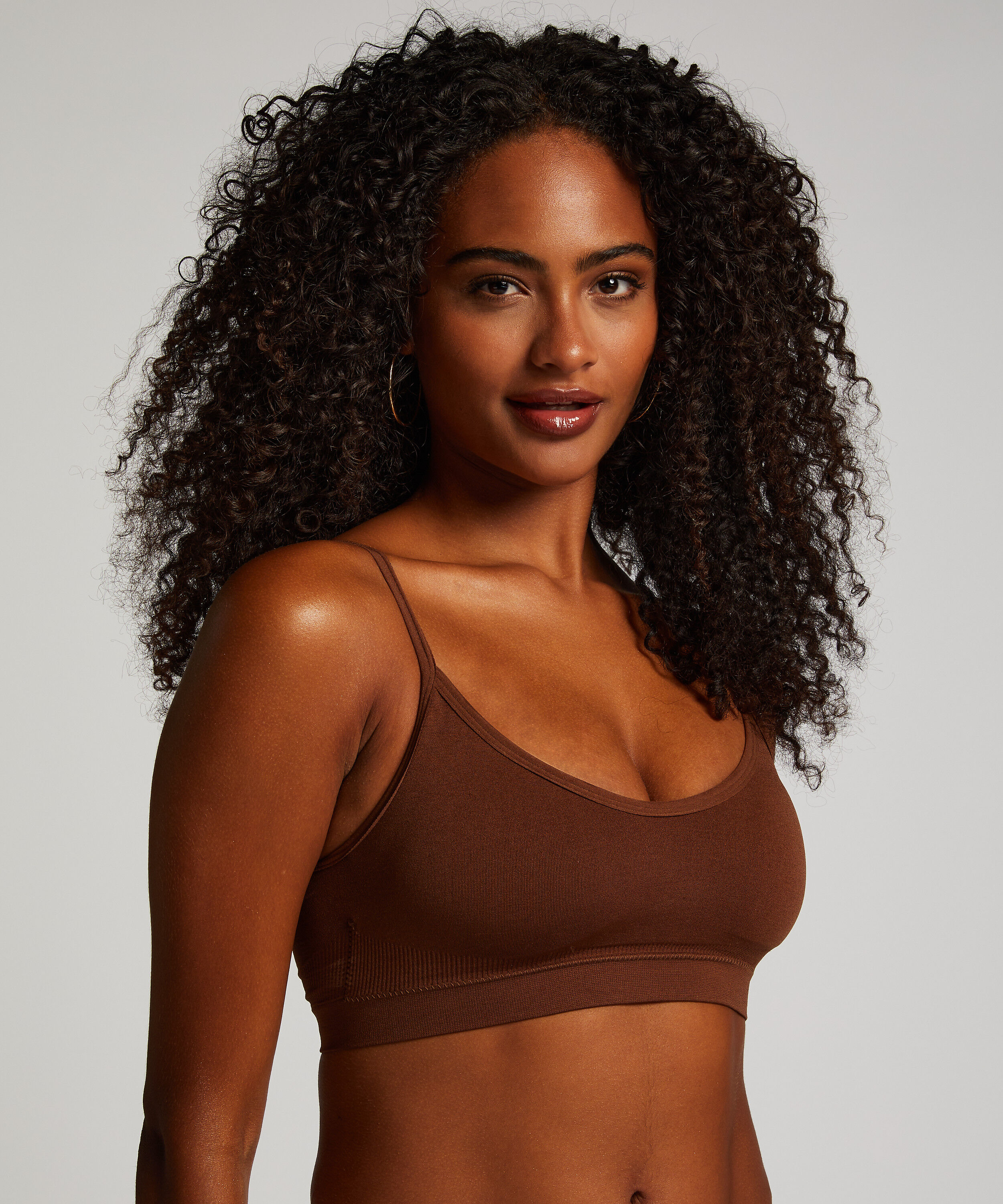 Bralette con tirantes, Rojo