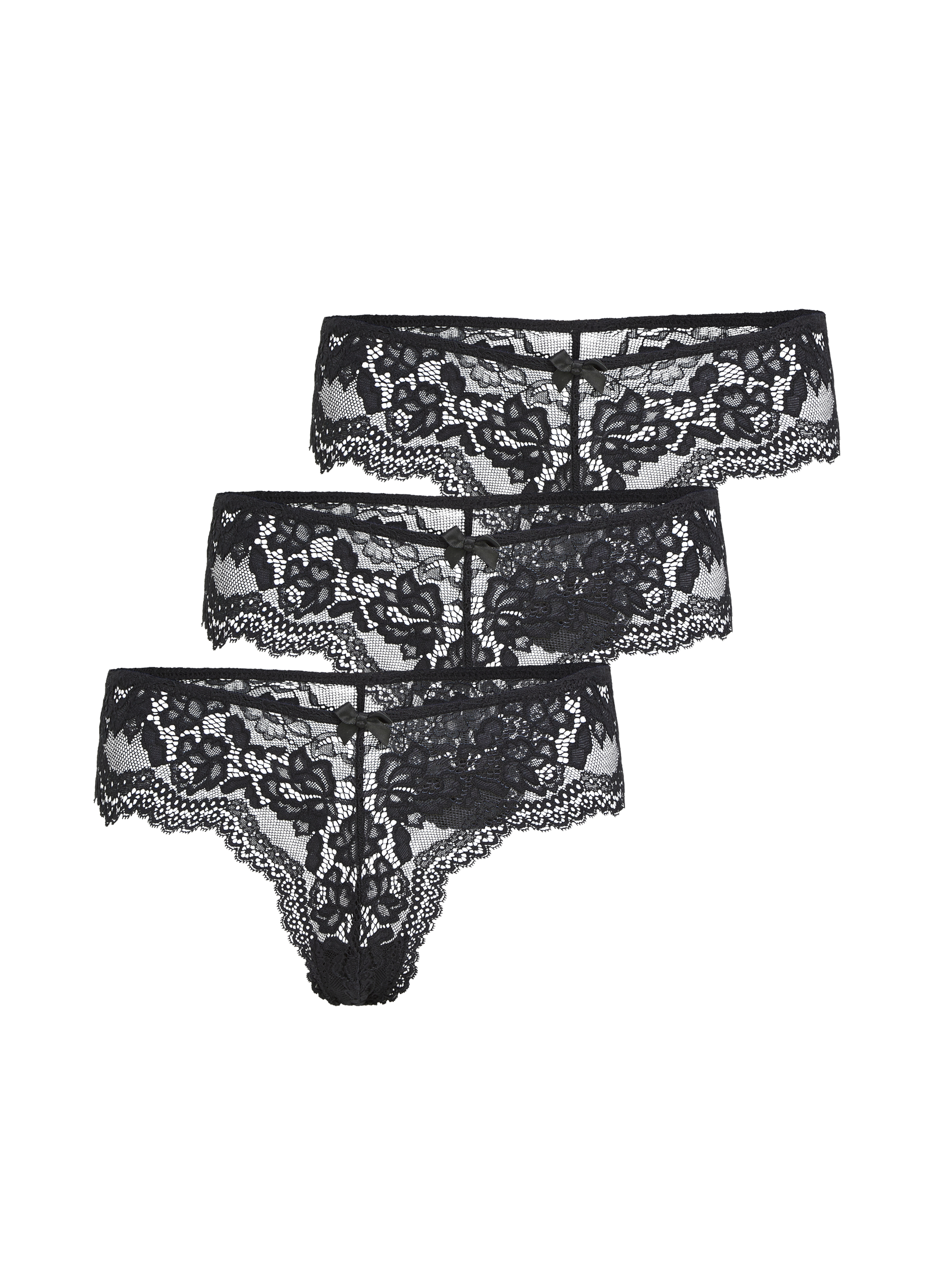 Lote de 3 braguitas brasileñas Chelsea, Negro, main