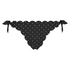 Pantaloncito de bikini atrevido Scallop Goddess, Negro