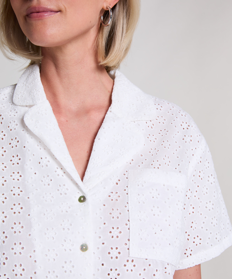 Chaqueta Broderie Anglaise, Blanco