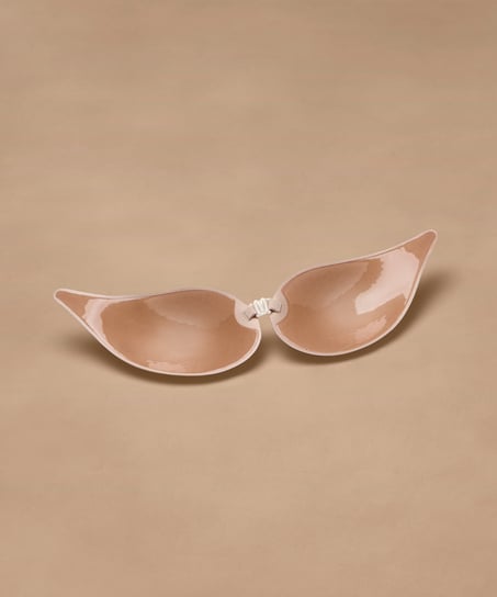 Sujetador adhesivo Plunge, Beige
