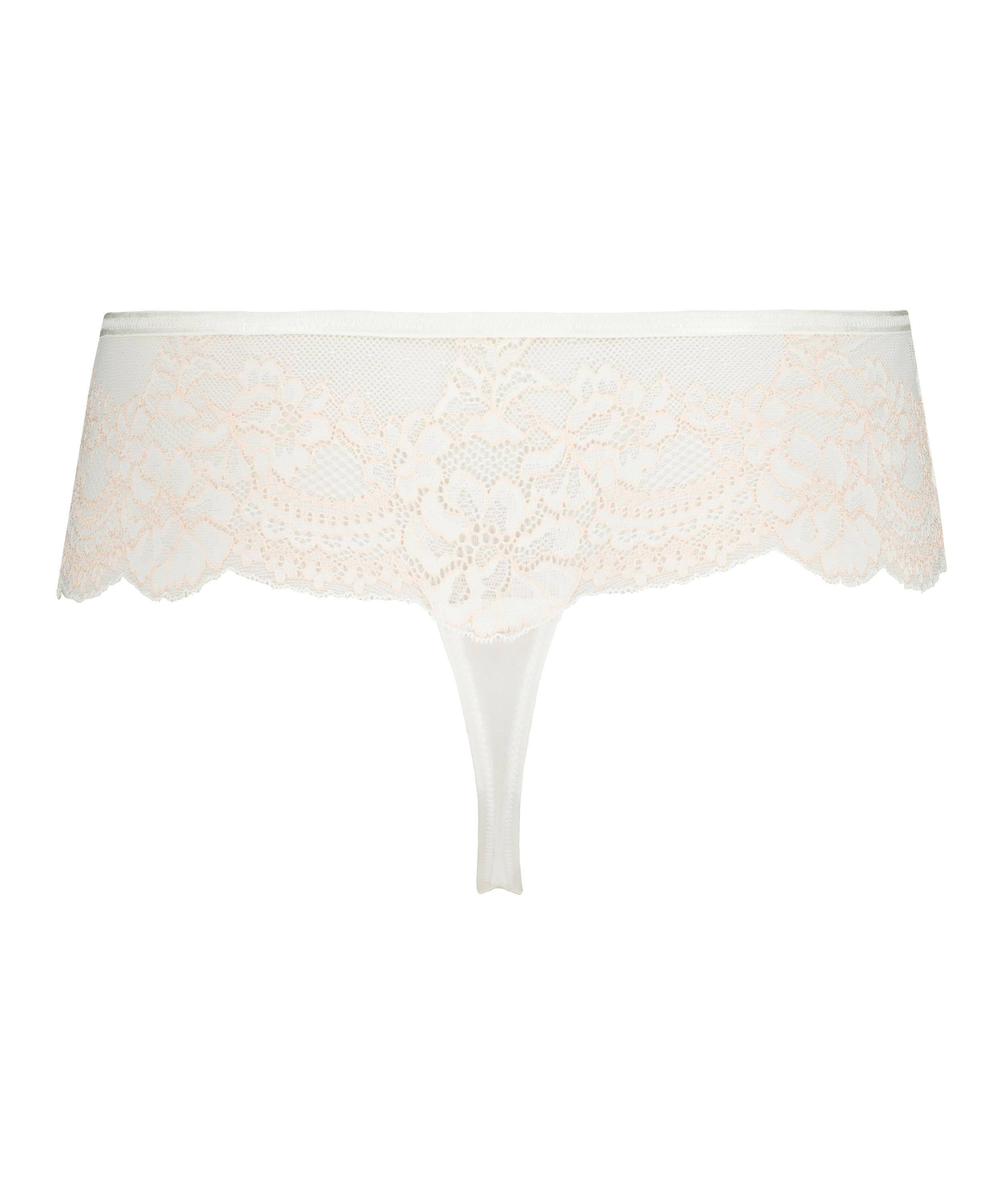 Tanga bóxer Doriane, Blanco, main