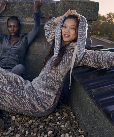 Mono Flannel Fleece, Gris