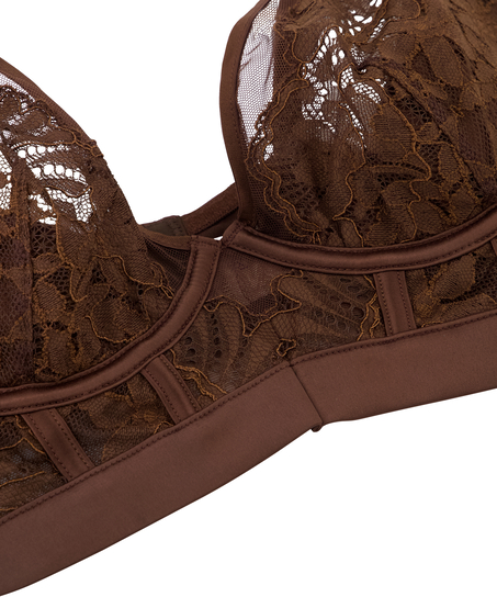 Sujetador de aros no preformado Indigo, Marrón