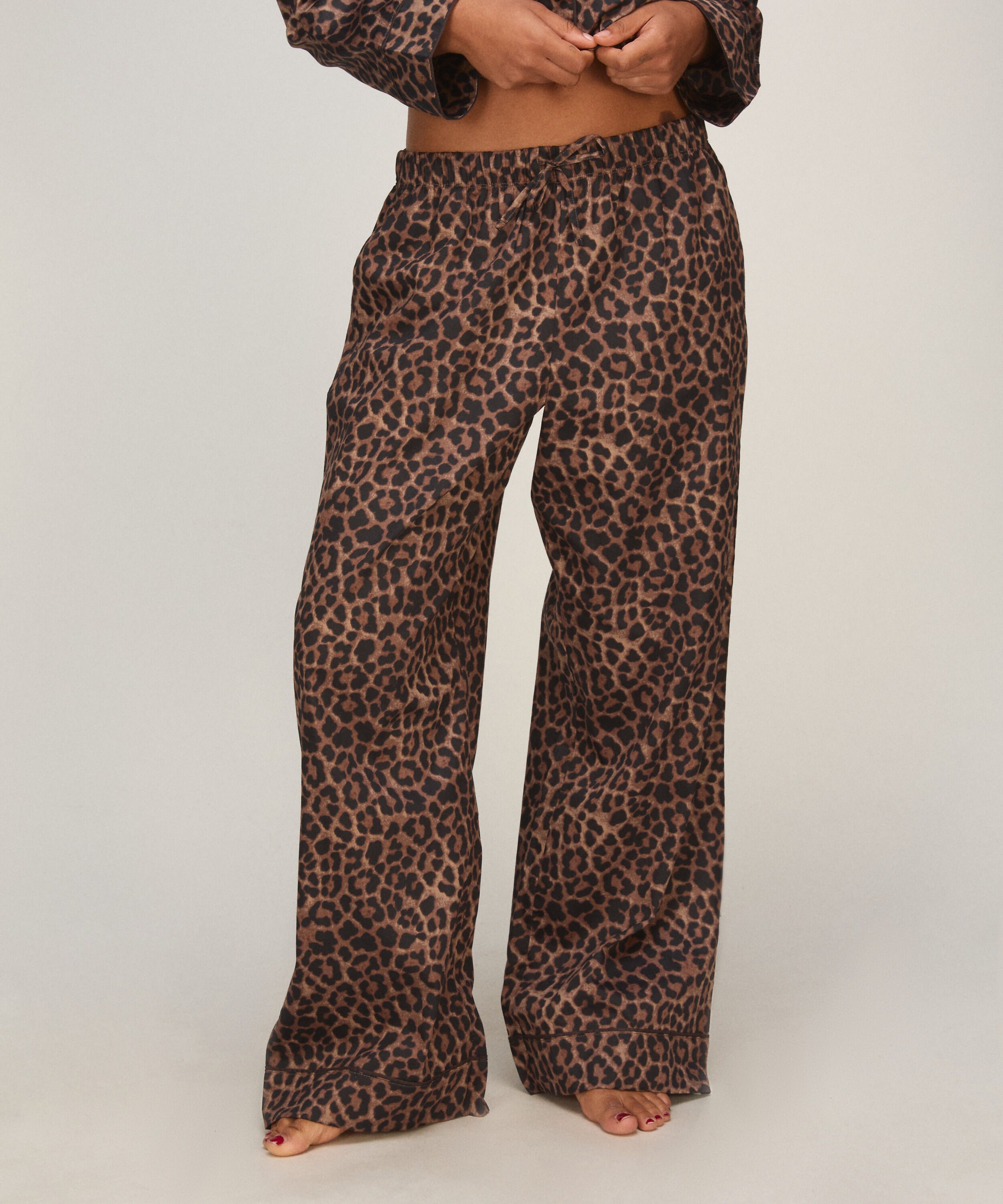 Pantalón Satinado, Negro Pantalón Satinado, Negro