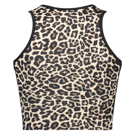Camiseta sin mangas deportiva HKMX Leopardo, Gris
