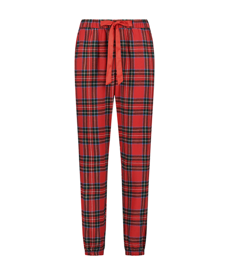 Tall Pantalones de pijama de franela, Rojo