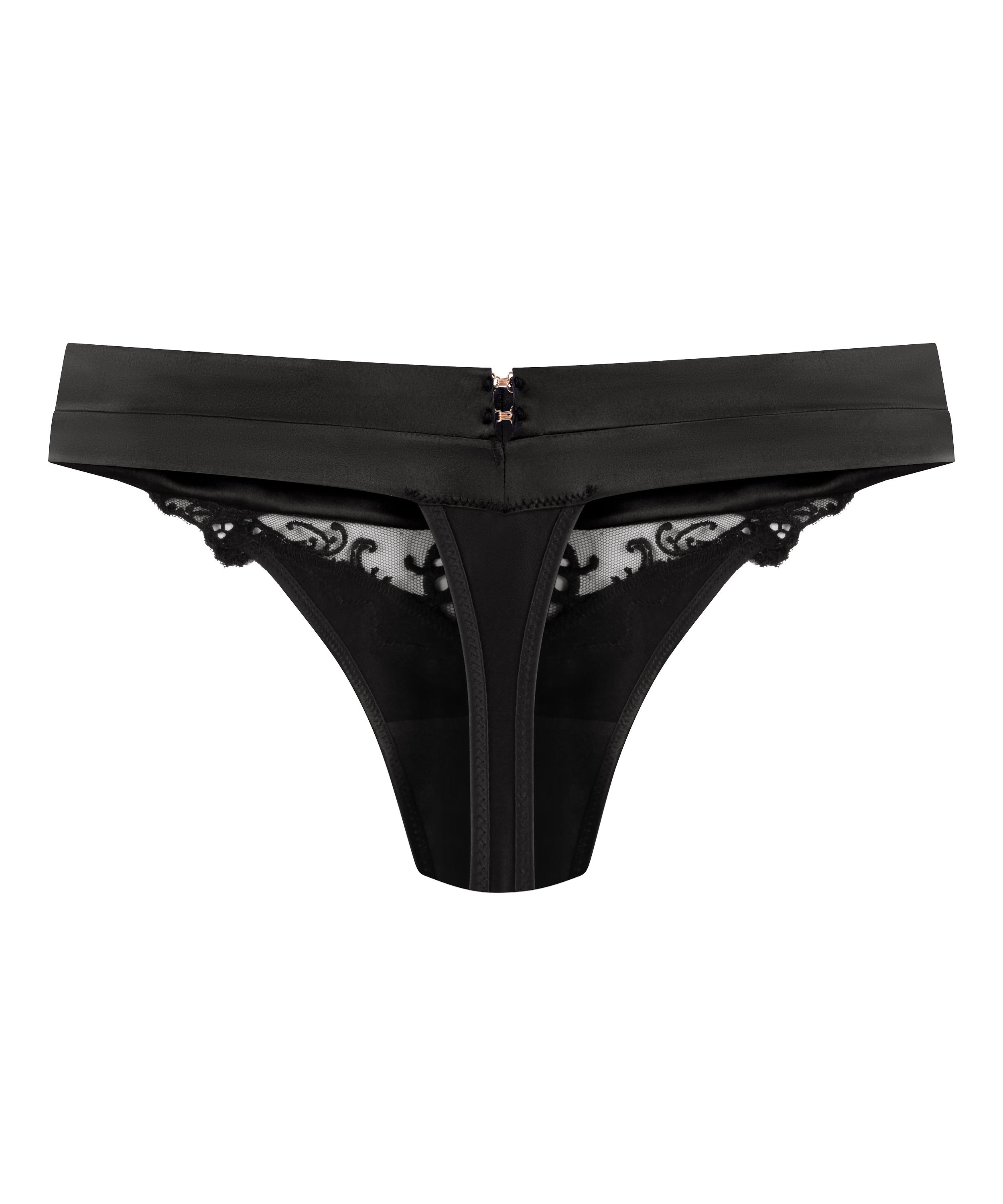 Tanga de hilo de pernera alta Sveta, Negro, main