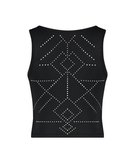 HKMX Camiseta de deporte sin mangas Naira, Negro