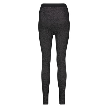 Leggings deportivos de cintura baja HKMX, Negro