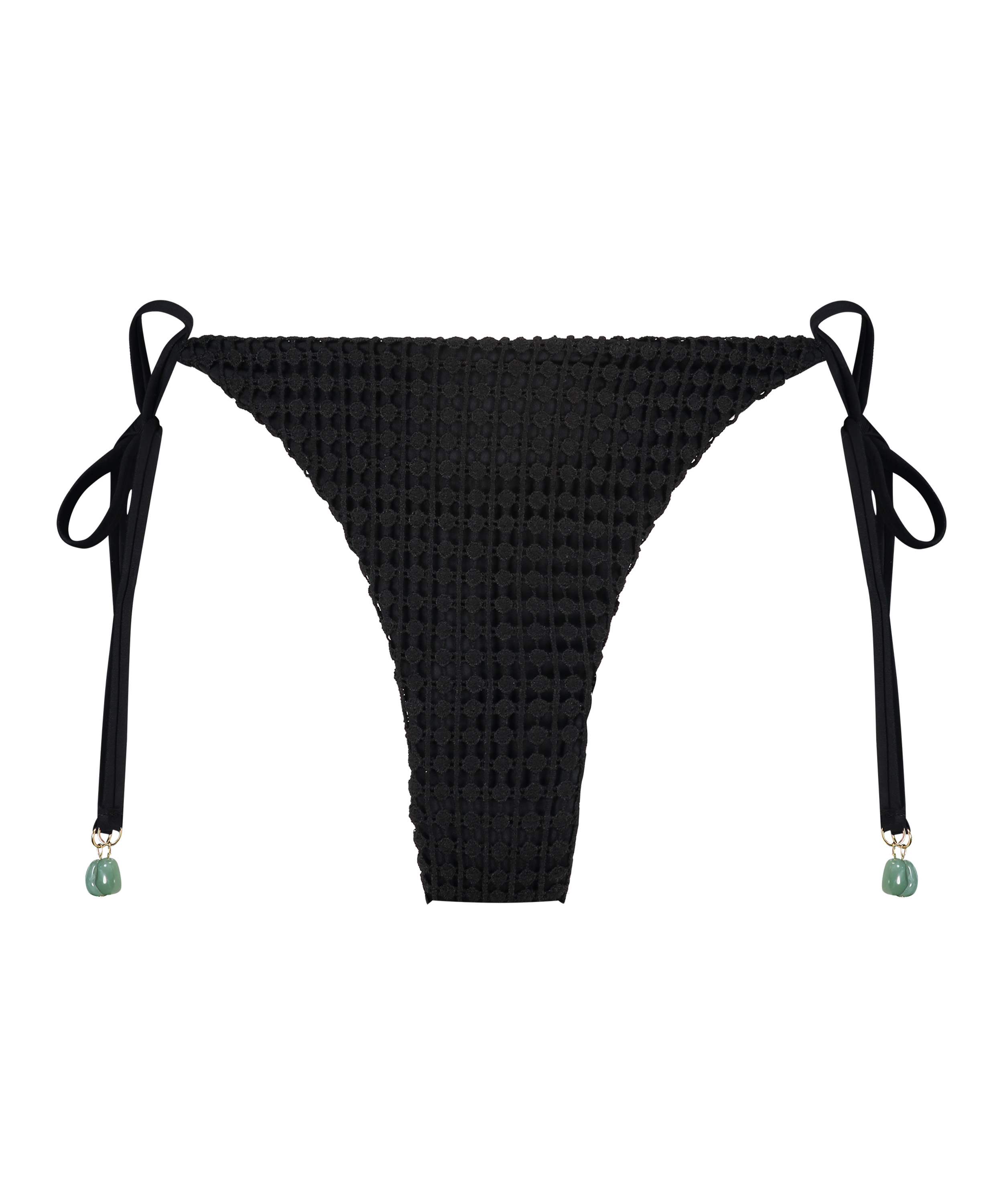 Braguita de Bikini Cheeky Tanga Maui Crochet, Negro, main