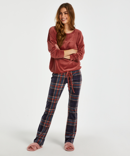 Mallas de terciopelo, Azul