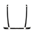 Bralette de piel sint&eacute;tica, Negro