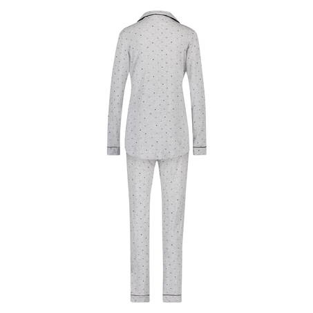 Conjunto de pijama largo, Gris