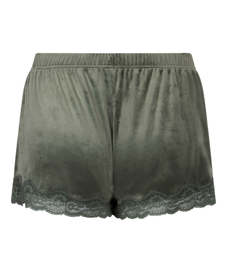 Short Velours Lace, Verde