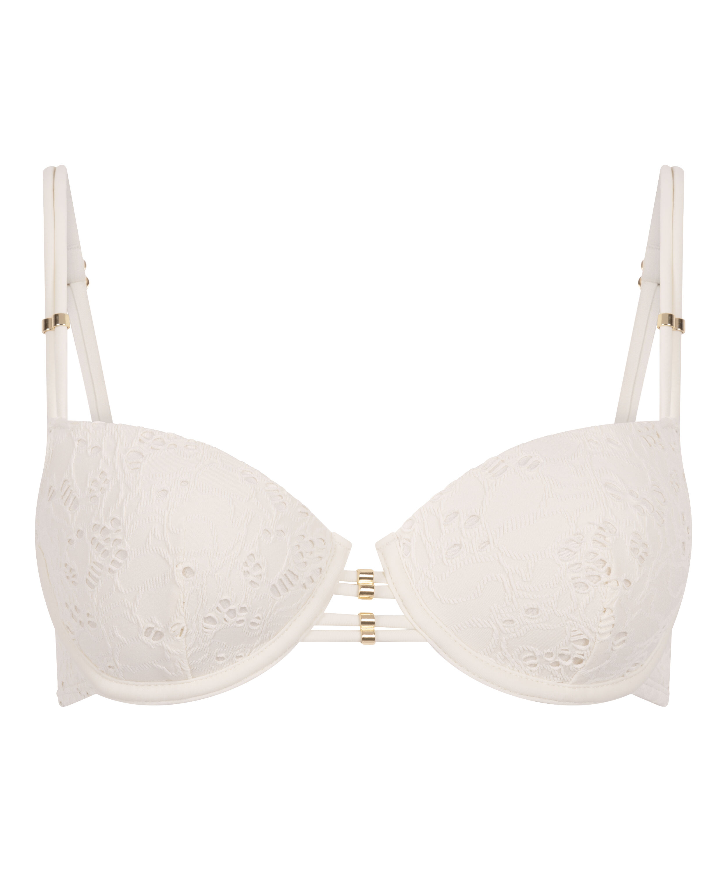 Crochet Bikini Top, Blanco