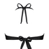 Top de bikini Bandeau Yucatan, Negro