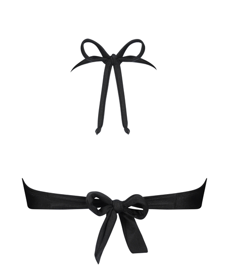 Top de bikini Bandeau Yucatan, Negro