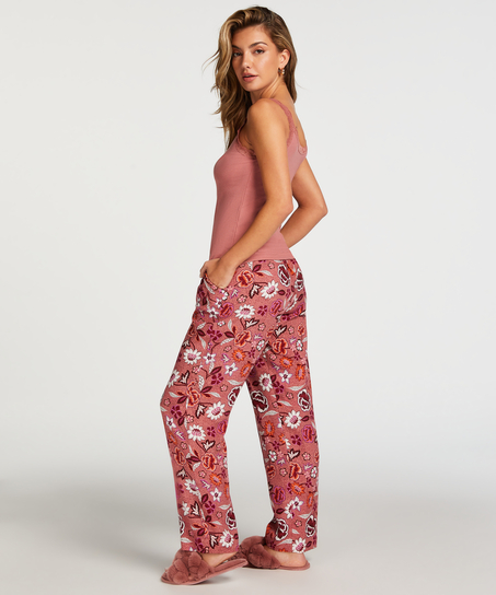 Tall Pantalón de pijama Woven, Rosa
