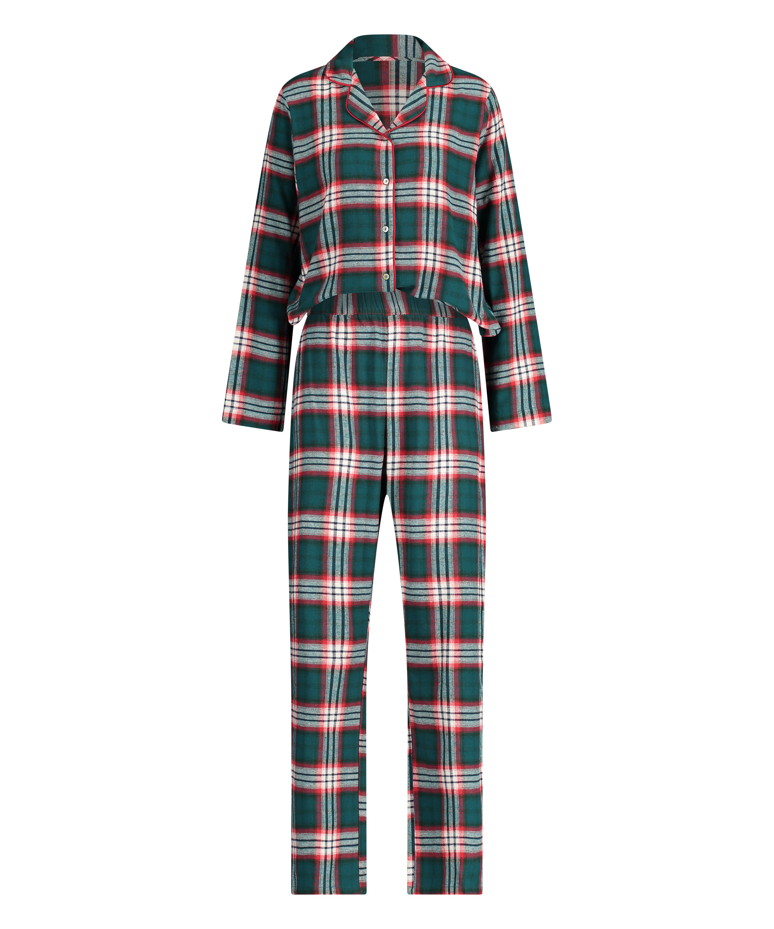 Conjunto de pijama Check Twill, Azul, main