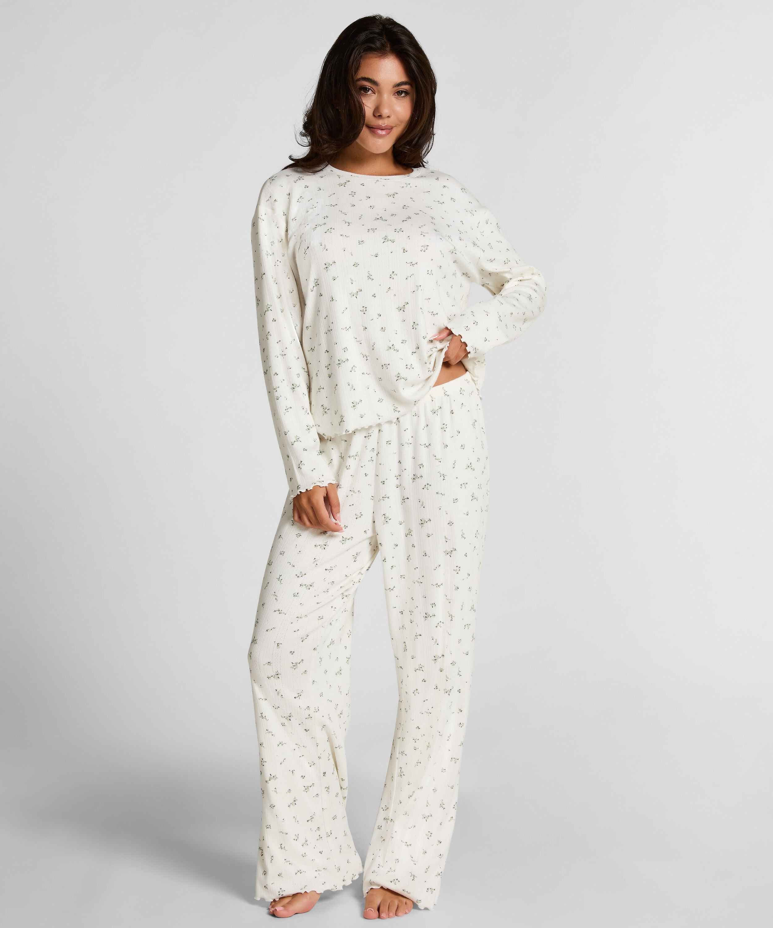 Pyjama Top Loose Pointelle