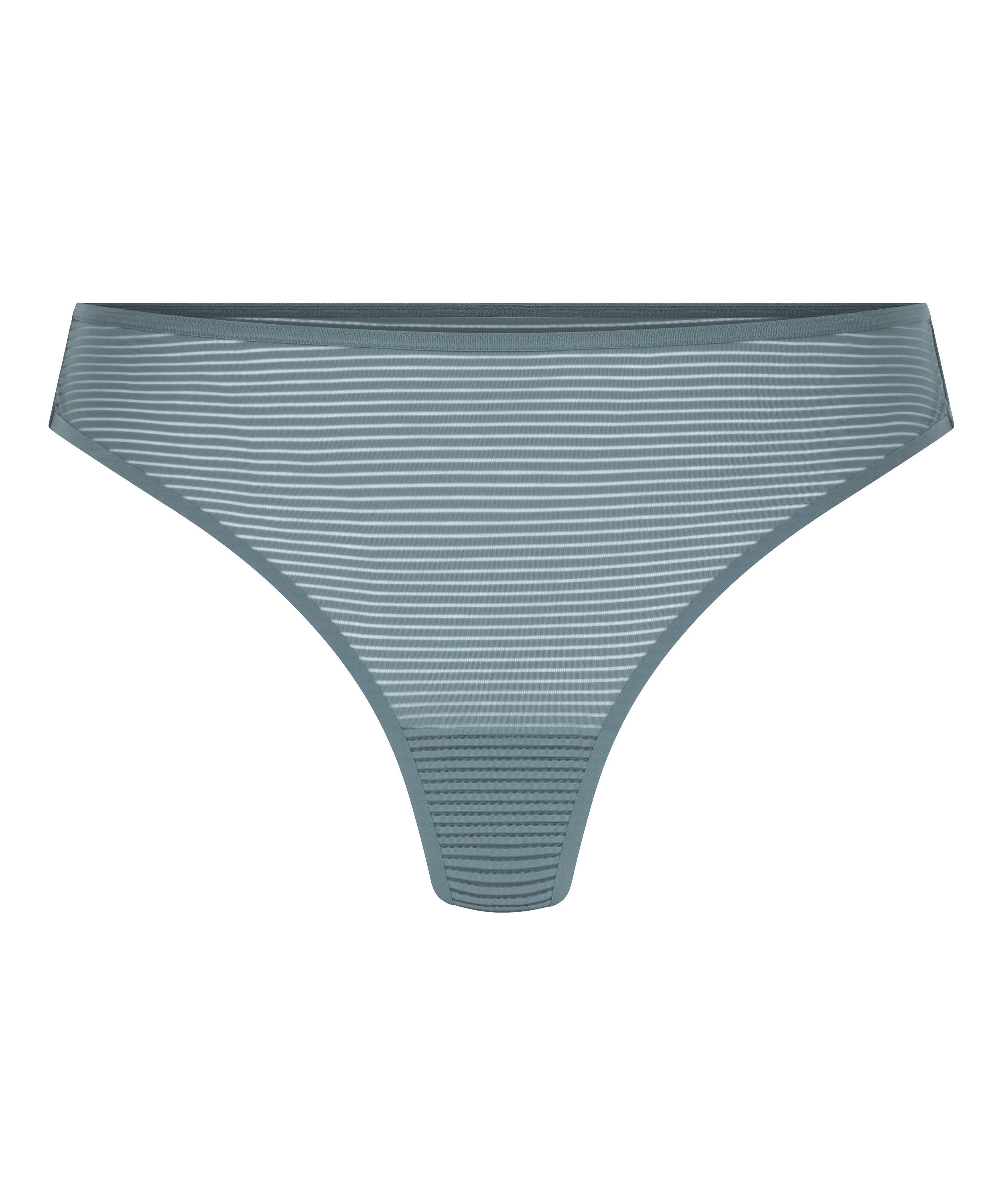 Tanga invisible Stripe mesh, Gris